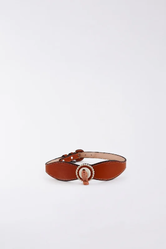 Minimalist gray fabric belt-TAN SOLID CORRELLON BELT