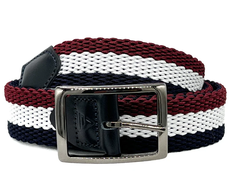 Elegant navy patent belt-"THE BERKELEY" REVERSIBLE