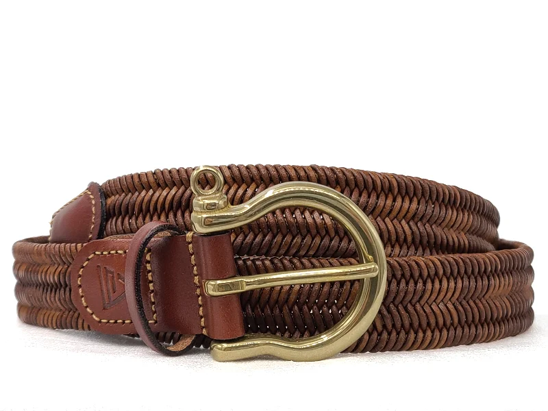 Handcrafted corduroy tan belt-"THE CAITLIN"