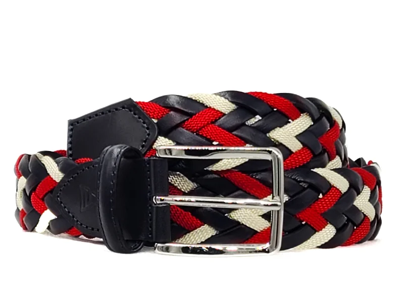 Wide canvas cowboy belt-"THE PATRIOT"