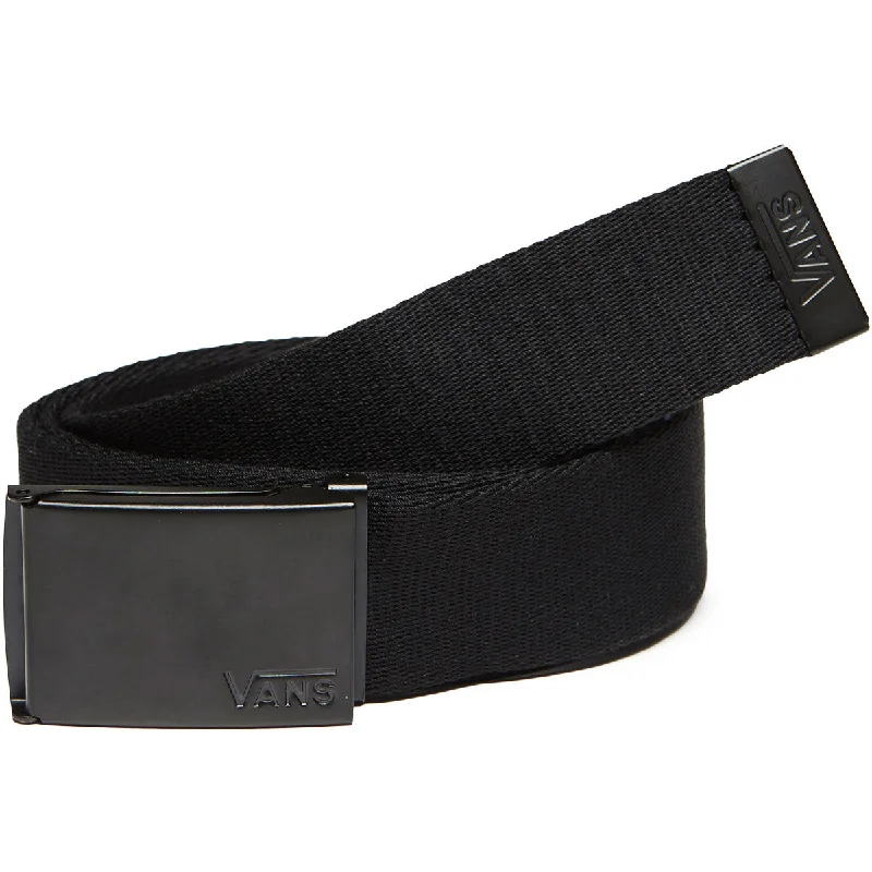 Rustic brown suede buckle-Vans Deppster II Web Belt - Black