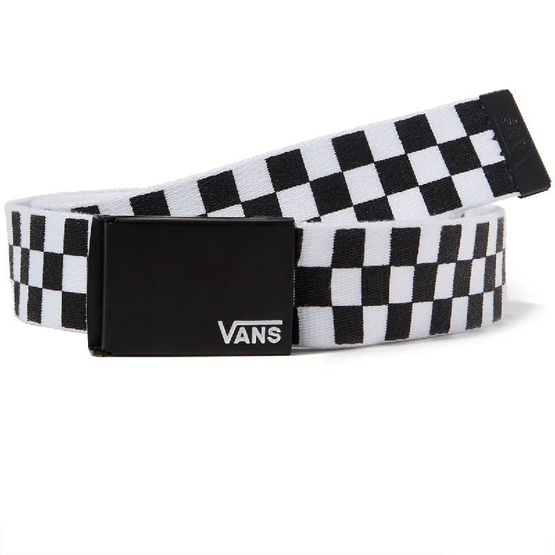 Modern gold fabric belt-Vans Deppster Ii Web Belt - Black/White