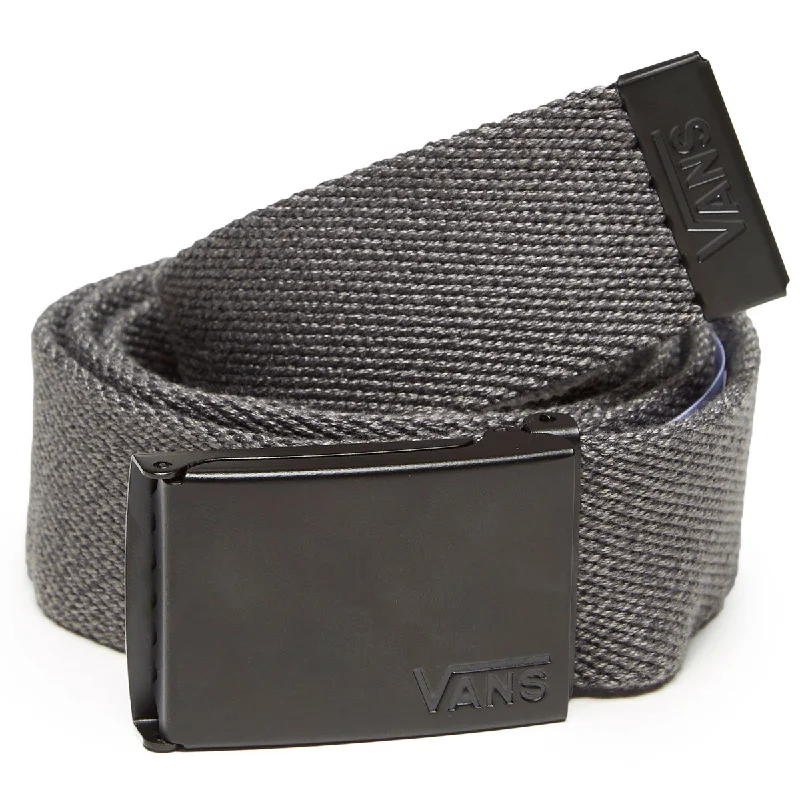 Handcrafted corduroy striped belt-Vans Deppster Ii Web Belt - Charcoal/Heather