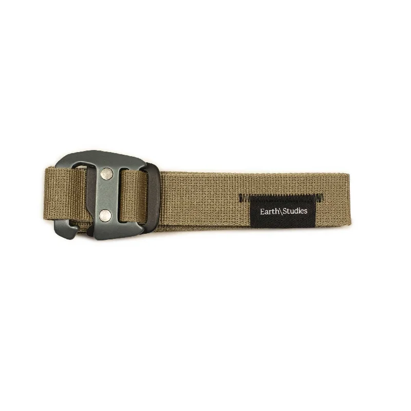 Rustic tan nylon belt-Webbing belt in tan nylon (restock)