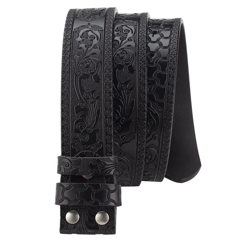 Wide suede snakeskin belt-Western Belt Without Buckle 1.5" Wide with Snaps