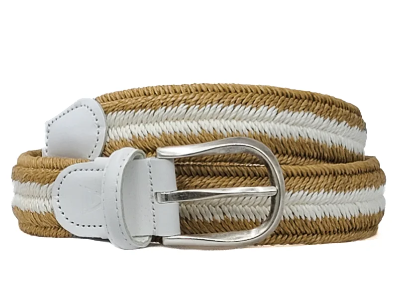 Rustic tan suede belt-"THE SHORE"